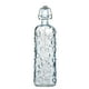 thumbnail image 1 of Botella de Vidrio Grueso, Tapa de Goma con Cierre Hermético Reutilizable, Envase de Vidrio Transparente con Relieve, 1 Litro, Espiral Azul, 1 of 4