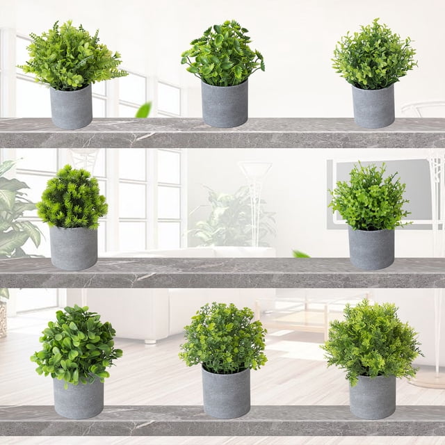 Gwong Decoración hogareña Pote artificial Pot Grass Desktop Decoration Partidos de boda de plástico Simulación decorativa Bonsai para jardín Gwong 21061525