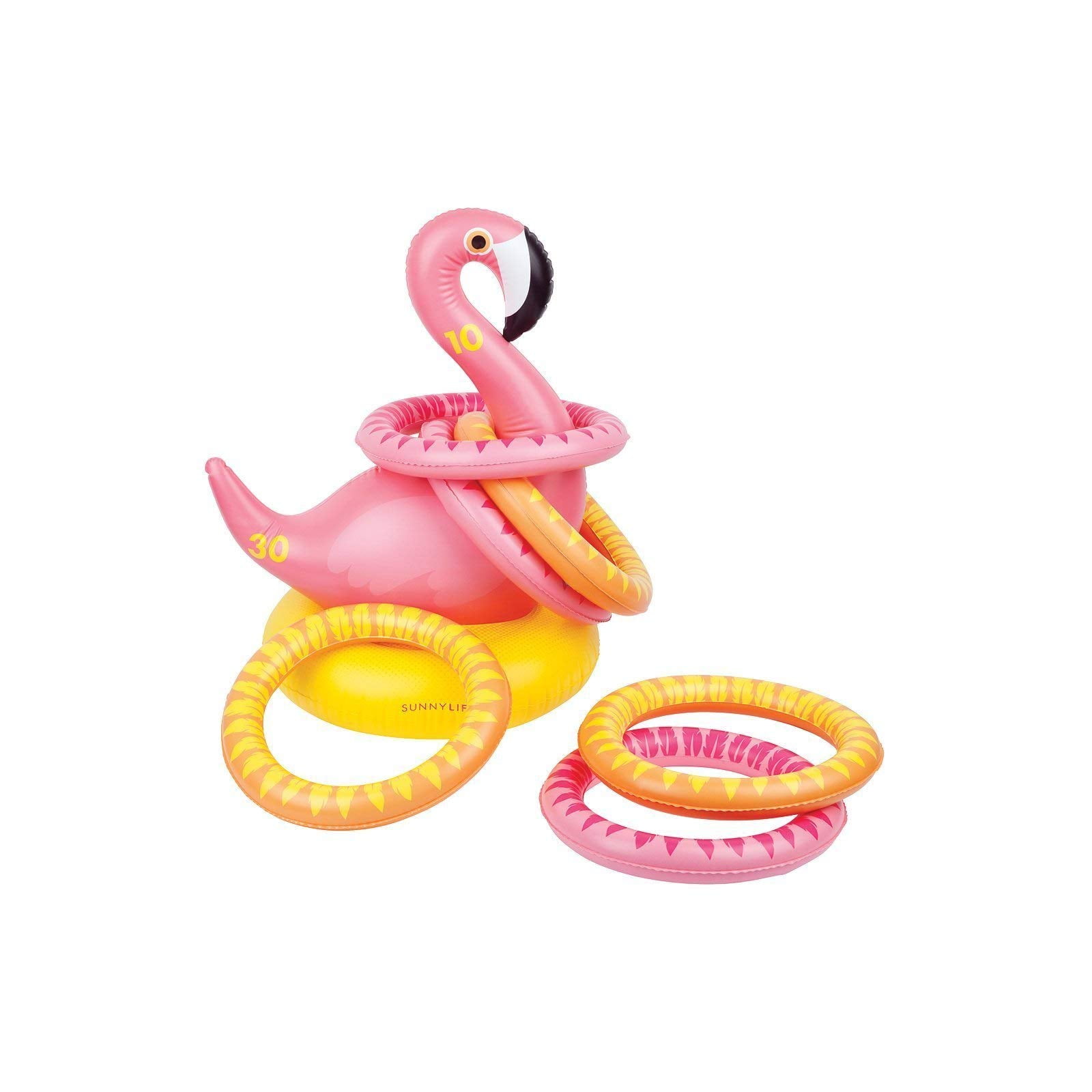 Sunnylife Cactoss Inflatable Cactus Shaped Ring Toss Beach or Pool Toy, Great Game for Kids and Adults