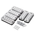 thumbnail image 1 of 6Pcs 8 Led Clearance Side Marker Light Indicator Lamp Truck Trailer Lorry White,8 Led Side Marker Lamp, 1 of 4