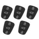 thumbnail image 2 of Reemplazo De Carcasa De Llave De Goma Almohadilla De 3 Botones Para Hyundai Fit Para Kia (Sin Letra) 5 Uds Monstrate VI002895-00, 2 of 7