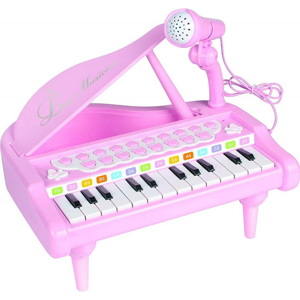 Elegantoss 24 keys Mini Musical Grand Piano Keyboard for Kids Multi ...