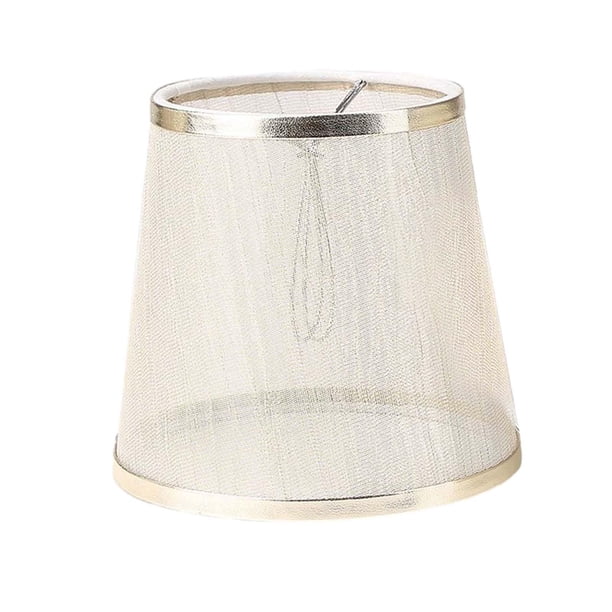 Pantalla de lámpara de mesa de hilo de red, accesorios de iluminación multifuncionales elegantes Dorado