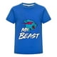 thumbnail image 1 of Camiseta MrBeast Niños Verano Estampado Pantera Azul Ropa Casual Algodón Playera Moderna Regalo Niño Niña Fan Diario Juvenil, 1 of 4