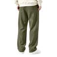 thumbnail image 6 of Fanshiluo Men's Corduroy Wide Leg Casual Pants, Elastic Waist Straight Loose Fit Trousers,XXL,Big and Tall Men, 6 of 6