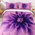 thumbnail image 2 of 3D púrpura floral funda de edredón juego de ropa de cama funda nórdica fundas de almohada 41, 2 of 5