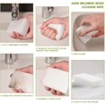 thumbnail image 3 of 10 esponjas mágicas de borrado para quitar paredes, cocina, baño, faldas de piso, limpiadores de todas las superficies, esponja blanca de melamina duradera sin químicos, 10 x 6 x 2 cm, 3 of 5