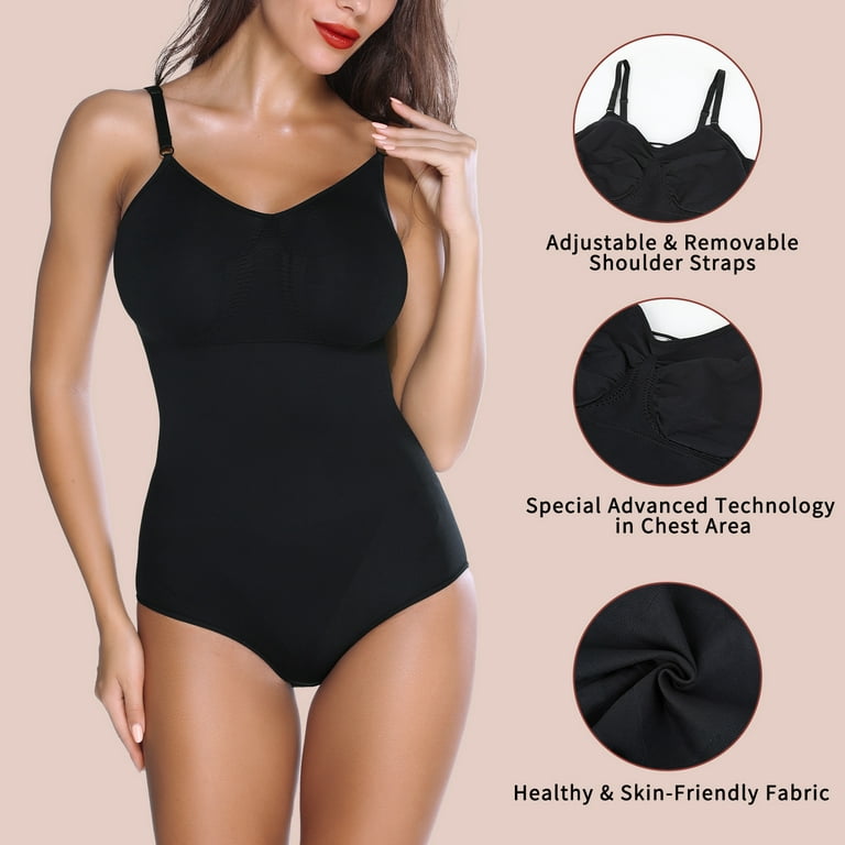 COMFREE Women's Waist Trainer Shapewear Slimming Body Shaper Cami Camisole  Sexy V Neck Tank Top Tummy Control Tops 