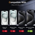 thumbnail image 2 of Protector de Pantalla de Vidrio Mate Ksleri para iPhone 15 Pro Max 6.7'', 2 of 6