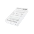 thumbnail image 2 of Shangren Folded Drawer Organizer Drawer Organizer Tray for Kitchen Utensils Home Desk White 2 Tier, 2 of 7