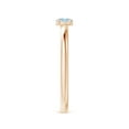 thumbnail image 3 of Angara Natural 0.15 Ct. Aquamarine Solitaire Ring in 14K Rose Gold for Women (Ring Size: 3.5), 3 of 9