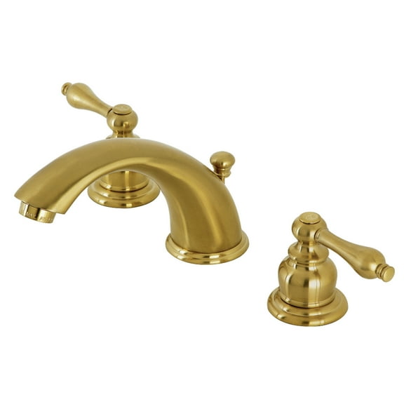 Kingston Brass KB977ALSB Victorian Widespread Bathroom Faucet, Brushed Brass