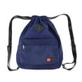 thumbnail image 2 of Bolsa de gimnasio bolsa de gimnasio con bolsillo exterior mochila de saco de gimnasio con cordón ajustable para mujeres y hombres Xemadio 221369-1, 2 of 9