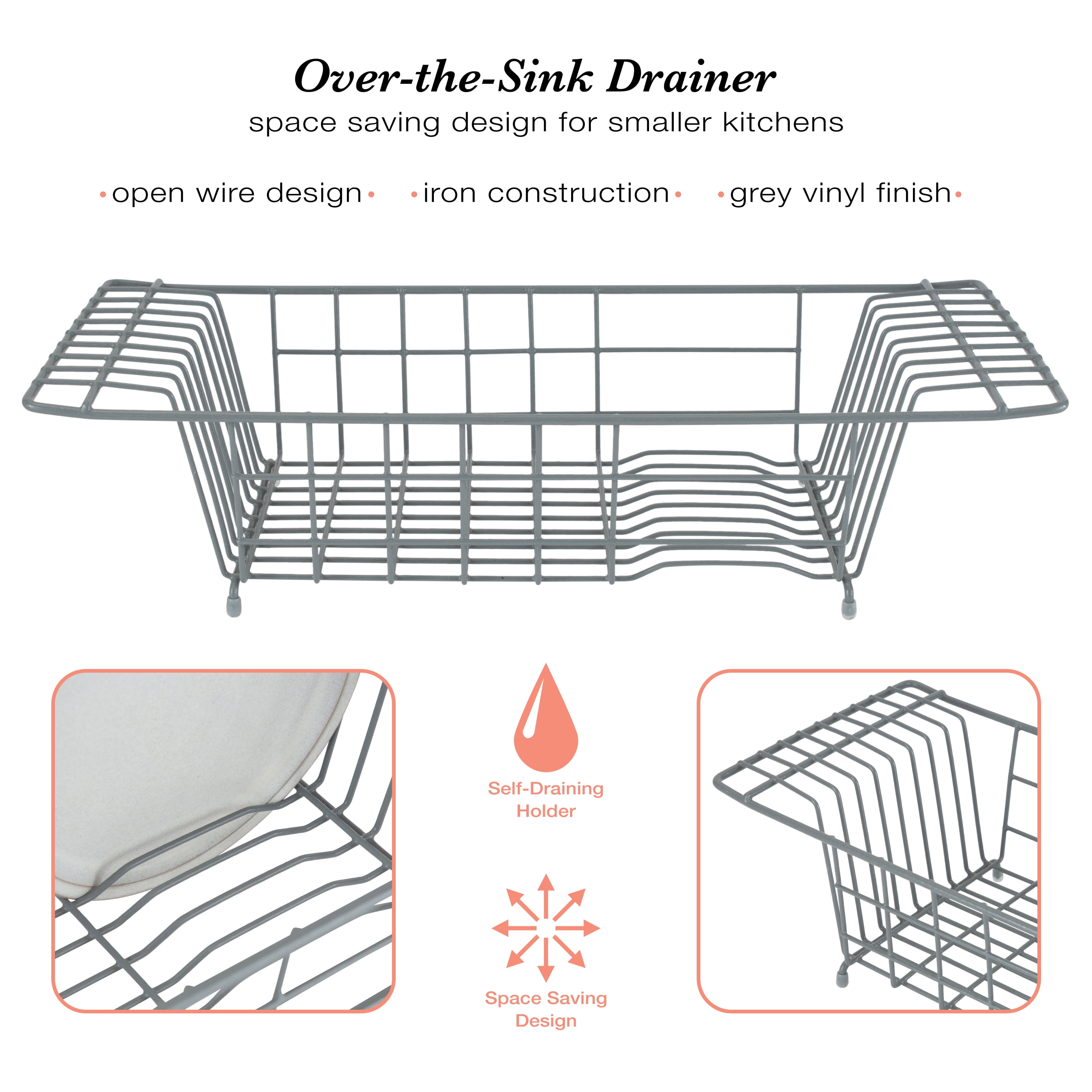  DecorRack 2 Sink Protectors, 12 x 11 inches Each, Kitchen Sink  Dish Rack, Protect Sink from Stains, Damage, Scratches, Dishwasher Safe Sink  Grid for Kitchen (2 Pack) : Tools & Home Improvement