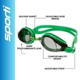 thumbnail image 3 of Sporti Antifog Plus Swim Goggles - UV Protection, Shatter-Resistant, Soft Silicone Strap, 3 of 7