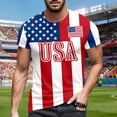 thumbnail image 2 of 2026 Usa Soccer Mens Shirts Short Sleeve Casual Crewneck Pullover Summer Tops Soccer Shirt for Men Indoor Outdoor Activities Daily Wear, 2 of 4