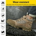 thumbnail image 5 of Steel Toe Cap Safety Shoes Men, High Upper Suede Leather Spark-Resistant Welder Construction Shoes, Rubber Sole Wear-Resistant Non-Slip Work Shoes,B-38, 5 of 8