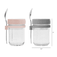 thumbnail image 4 of Mainstays Portable Overnight Oats Food Jar and Parfait Container, Designed to Help with Packed Lunches and Daily Commutes, Meal Prep, and Overnight Oats, 4 of 5