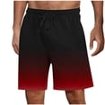 thumbnail image 3 of Swuxness Men Print Elastic Waist Drawstring Button Pajamas Pants Short Pocket Home Wear, 3 of 5