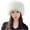 White, variant on Lovskoo Women's Faux Fur Hat for Winter with Stretch Cossack Russian Style White Warm Cap Christmas Holiday Gift Beige
