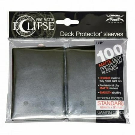 DP: PRO-Matte: Eclipse: BK (100) PRO-Matte Eclipse Jet Black Standard Deck Protector sleeves (100 count pack) Ultra Pro