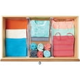 thumbnail image 5 of iDesign Linus BPA-Free Plastic Set of 2 Adjustable Drawer Cabinet Organizer, Clear, 5 of 8