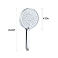 thumbnail image 3 of TIMIFIS Apartment Essentials Shower - High-Pressure Handheld Showerhead with Large Panel Outlet - Hard Water Softener Filtered Shower , High Pressure 5 Spray Modes Handheld Shower for The E, 3 of 6