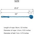 thumbnail image 4 of GHSDFBB 4 Pack Curtain Tiebacks-Heavy Duty Curtain Rope Tieback, Handmade Rural Decorative Curtain Holdbacks (Navy Blue), 4 of 7