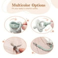 thumbnail image 7 of Baby Pacifier Clips for Boys and Girls, Viaky Multicolor Pacifier Holder Straps Handmade Braided Cotton Modern Unisex, Binky Leash Smoother Teething Toys Anti-Drop Clip Infant Newborn 0-6 Month 6 pcs, 7 of 7