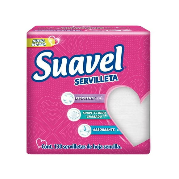 Servilletas Suavel 130 pzas