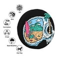 thumbnail image 5 of ZNDUO Beach Skull Pattern Spare Tire Cover, Universal Spare Tire Wheel Covers 15 inch, 5 of 8