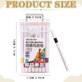 thumbnail image 3 of ZOURIH 24 Colors Acrylic Markers Paint Pens Markers with Medium Tip, Paint Pens for Rock Painting, Stone, Wood, Calligraphy, Canvas, Ceramic, Metal, Glass, DIY Crafts, 3 of 4