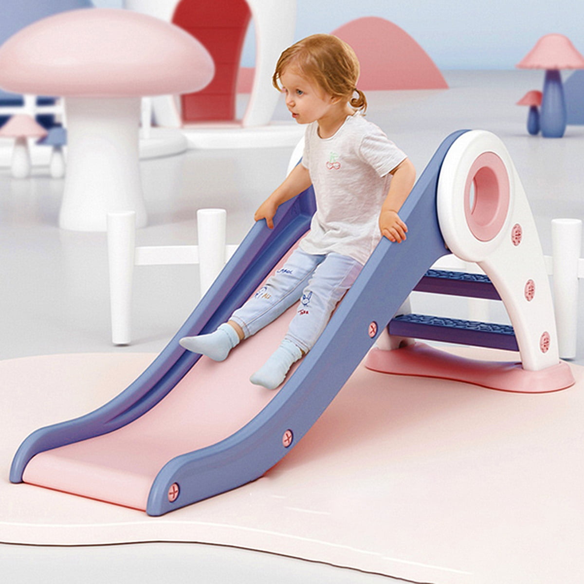 Kids Slide Play Set Home Backyard Climber Toddler Toy Playground Baby Gift 