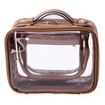 thumbnail image 1 of Estuche de viaje SANHECUN, grande, transparente, impermeable, marrón, 1 of 7