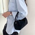 thumbnail image 5 of Stylish Pillow Shoulder Bag Suedes Spacious Compartments Ergonomic Design Daily Essential Crossbody Purse, 5 of 9