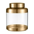 thumbnail image 1 of Frasco hermético para condimentos, bote para té, hojas de té, contenedor de alimentos Oro, 1 of 9