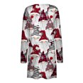 thumbnail image 5 of Puntoco, camiseta de manga larga a la moda para mujer, cárdigan de Navidad con frente abierto de otoño, prendas de vestir exteriores holgadas, blusa estampada, abrigo, tops con bolsillos Puntoco Puntoco-6526, 5 of 5