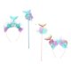 thumbnail image 3 of 1 juego de diadema de sirena con lentejuelas para niña, accesorios para el cabello de sirena para fiesta de cumpleaños, lindas diademas para niña, diadema de princesa sirena, 3 of 8