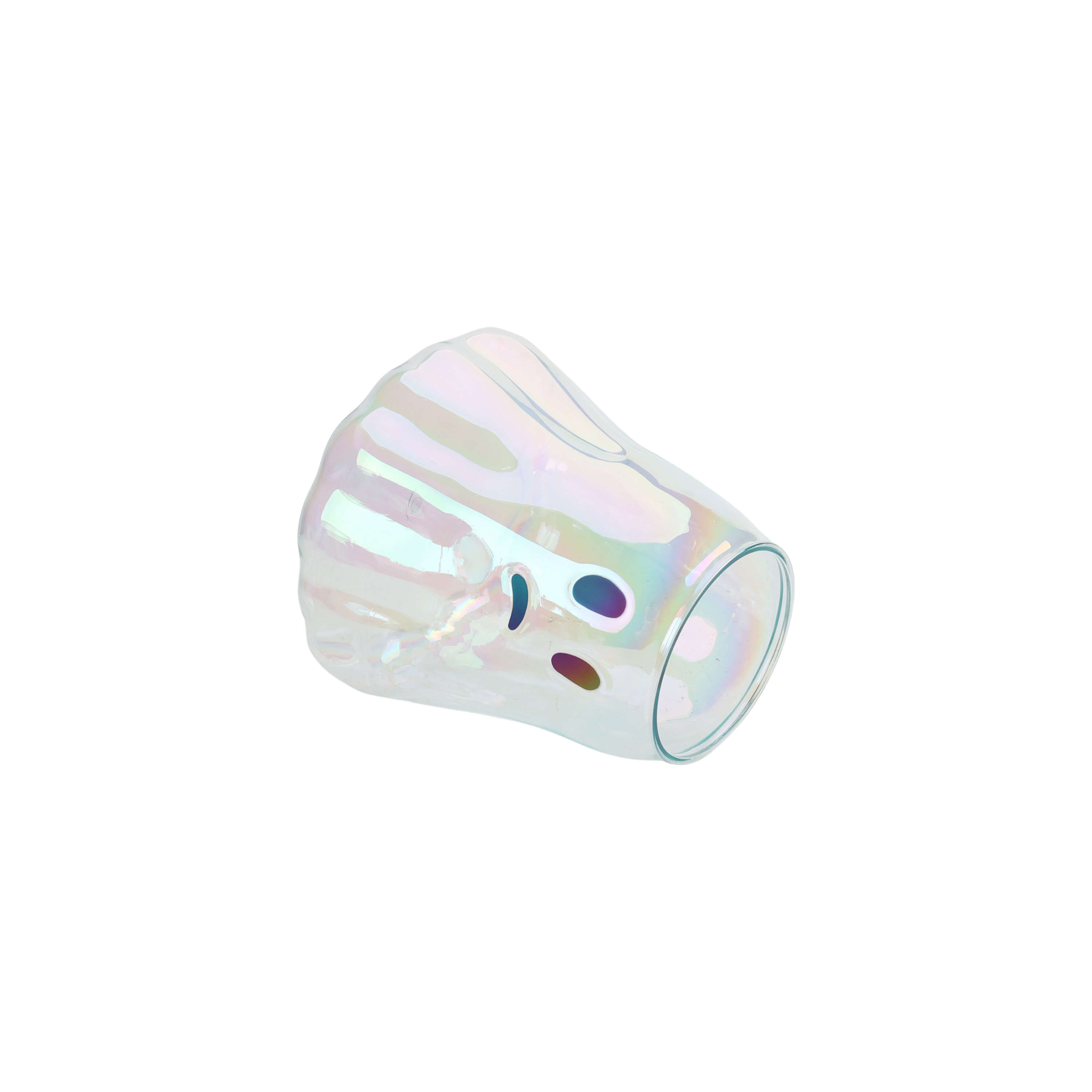 Way to Celebrate 4.5 Quart Acrylic Iridescent Ghost Bucket, White