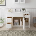 thumbnail image 3 of 48 in. W x 21 in. D x 32.5 in. H Bath Vanity Cabinet without Top in White, 3 of 5