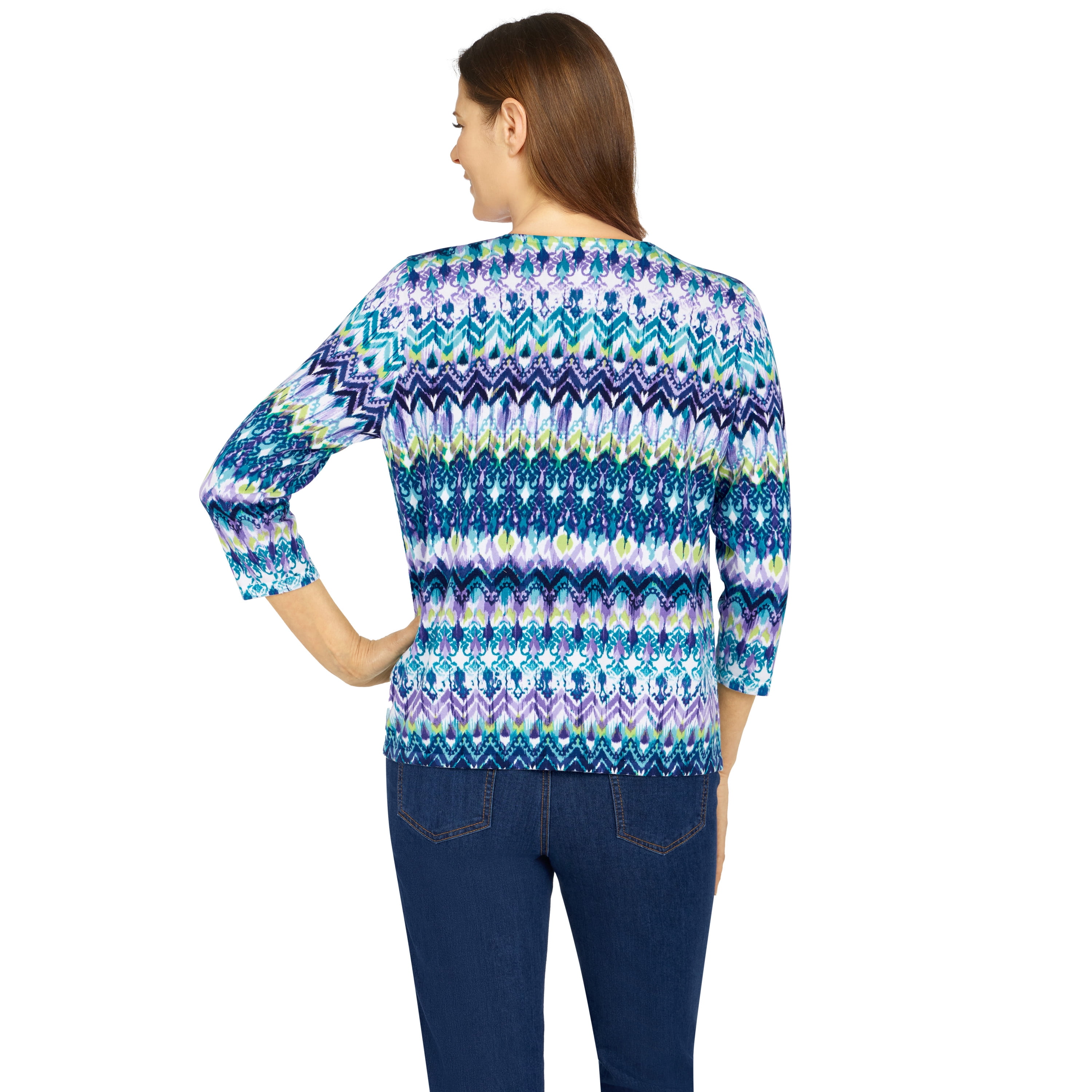 Alfred Dunner Womens Petite Biadere 