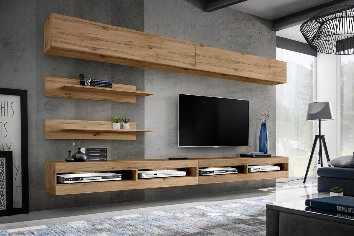 Fly I1 34TV Wall Mounted Floating Modern Entertainment Center