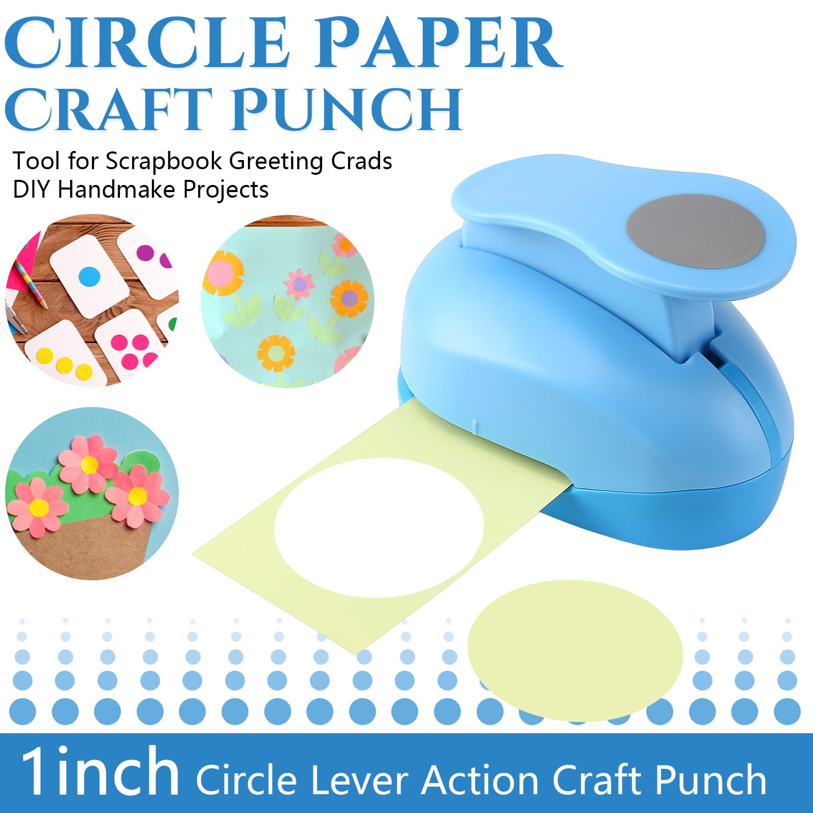 CADY Crafts Punch 1 inch Circle Punches Craft Lever Punch Handmade