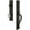 Timeless Bronze, variant on Grandeur 848943 Carre Solid Brass Rose Dummy "S" Grip Handleset - Grey