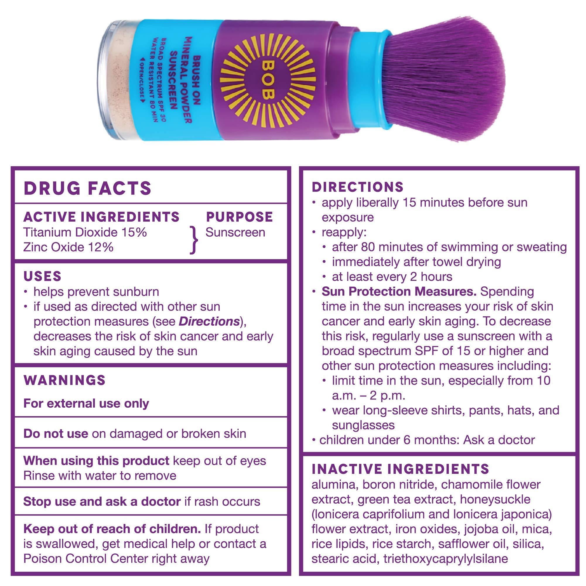 brush on block bob kids brush on spf 30 broad spectrum mineral powder sunscreen
