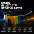 thumbnail image 6 of GenXenon Bluetooth Cycling Sunglasses for Men Women,Sports Audio Glasses with Polarized UV400 Lenses,Open-Ear Speakers,Hands-Free Calls Music for Running Outdoor, 6 of 10