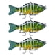 thumbnail image 2 of Soidarity Paquete de 3 señuelos de pesca de plástico de agua salada cebo falso atracción al aire libre Swimbaits artificiales Crankbait accesorio 10cm Pescar tipo 4 Soidarity OD023723-04, 2 of 6