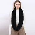 thumbnail image 3 of Bibifish Women'S Infinity Scarf Cute Solid Color Knitted Loop Scarf Styling Winter Outdoor Themed Cozy Warm Neck Warmer For Ladies, 3 of 7