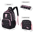 thumbnail image 3 of School bag, school backpack for girls, school bag, backpack, children's daypack, 3 parts for school and leisure, 3 of 7