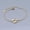 Gold, variant on Stainless Steel Bracelet Lobster World Silver Ajustable Z214